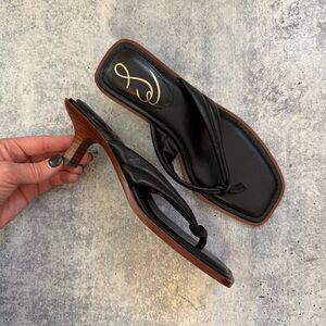Sam Edelman Daphne Thong Heel Black 7.5